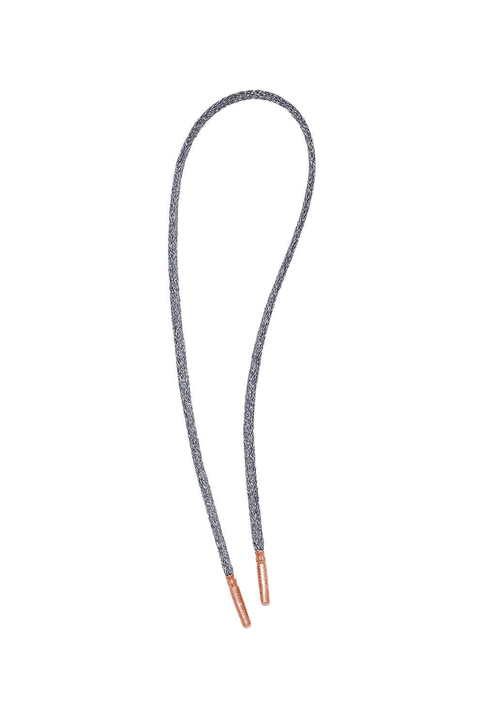 Short Forte Beads Cord - Gunmetal-BLACK GOLD-SHORT-JEWELRYFINE JEWELBRACELET O-CAROLINA BUCCI