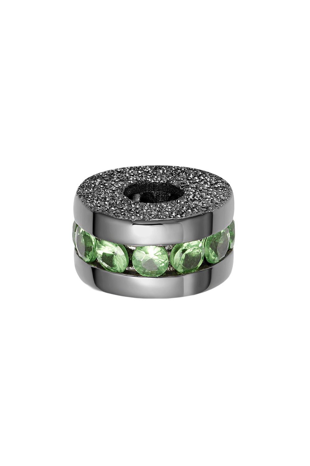 Precious Green Tsavorite Forte Bead-BLACK GOLD-JEWELRYFINE JEWELBEAD-CAROLINA BUCCI