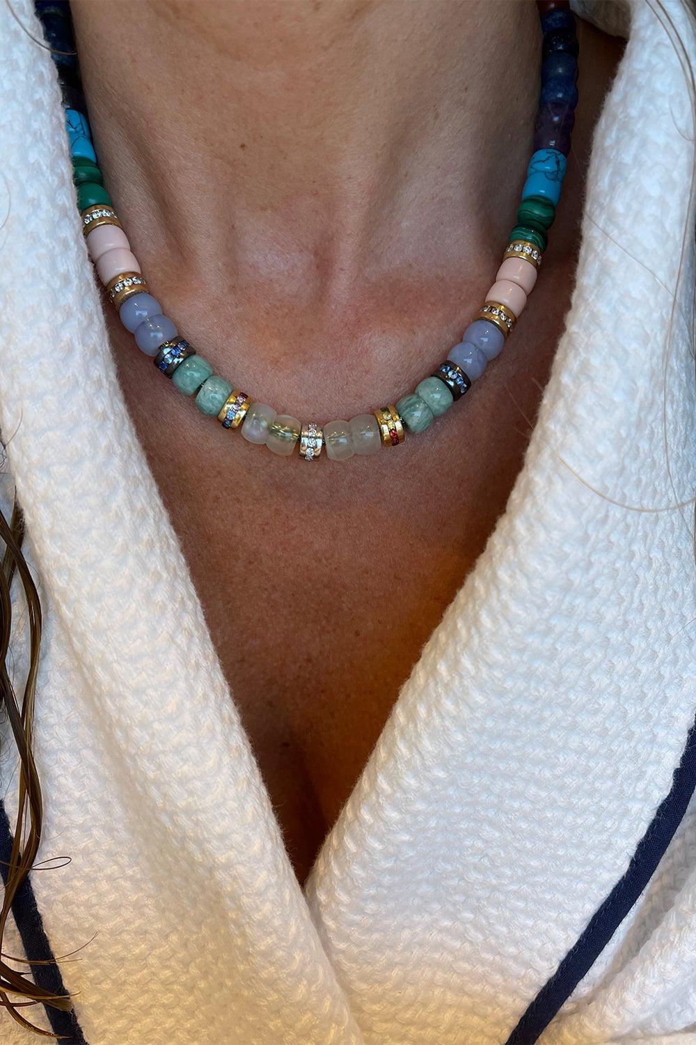 CAROLINA BUCCI-Precious Blue Sapphire Forte Bead-BLACK GOLD