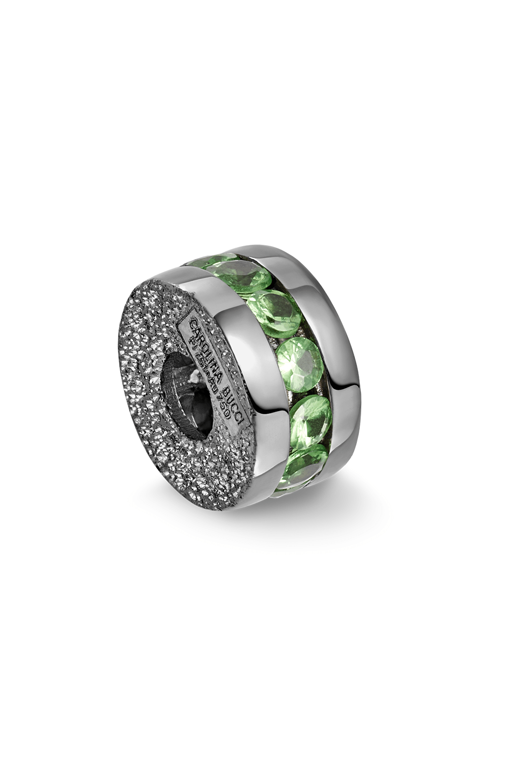 CAROLINA BUCCI-Precious Green Tsavorite Forte Bead-BLACK GOLD