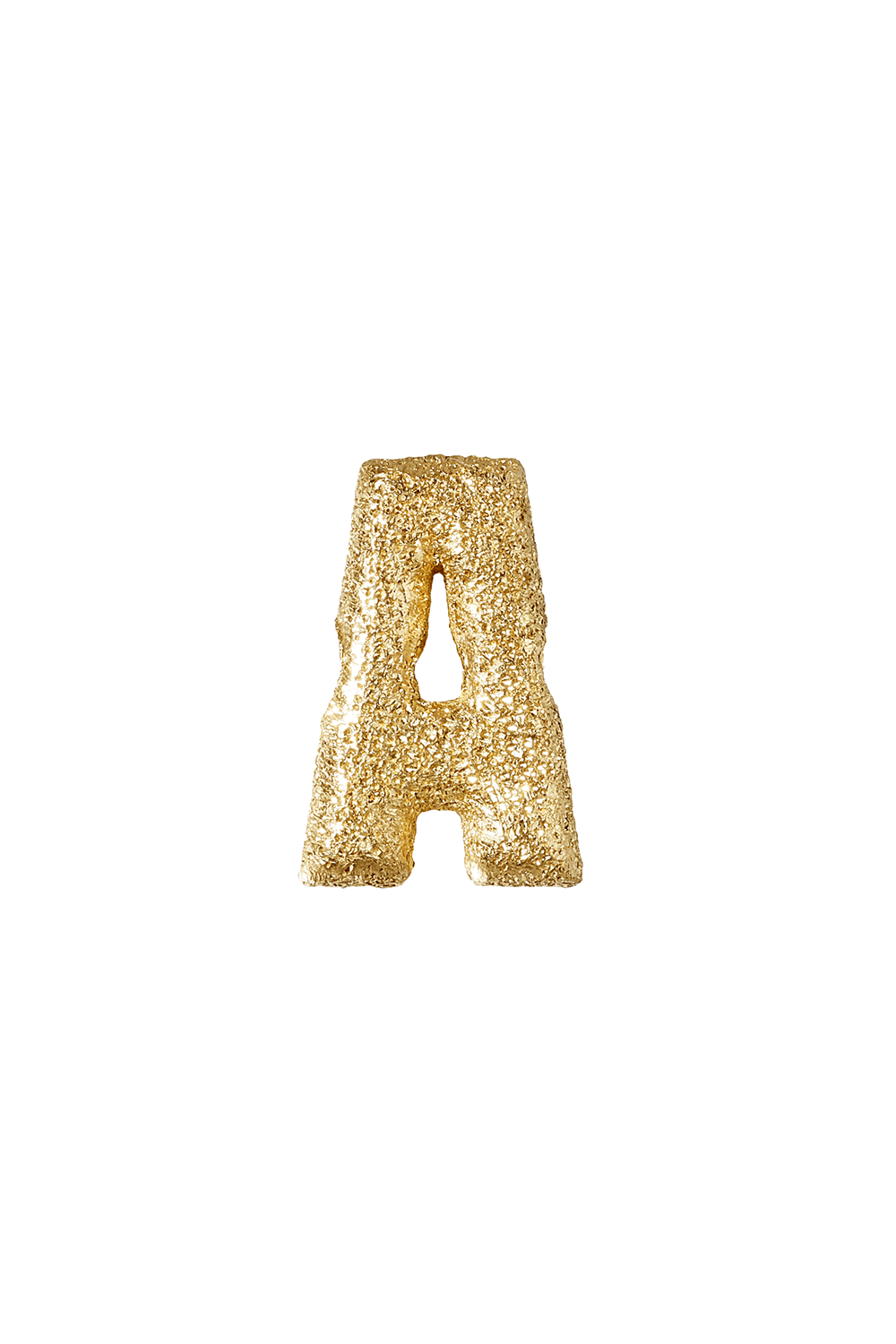 CAROLINA BUCCI-Forte Florentine Finish Initial Letter Bead-YELLOW GOLD