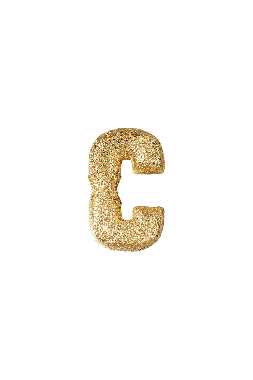 CAROLINA BUCCI-Forte Florentine Finish Initial Letter Bead-YELLOW GOLD