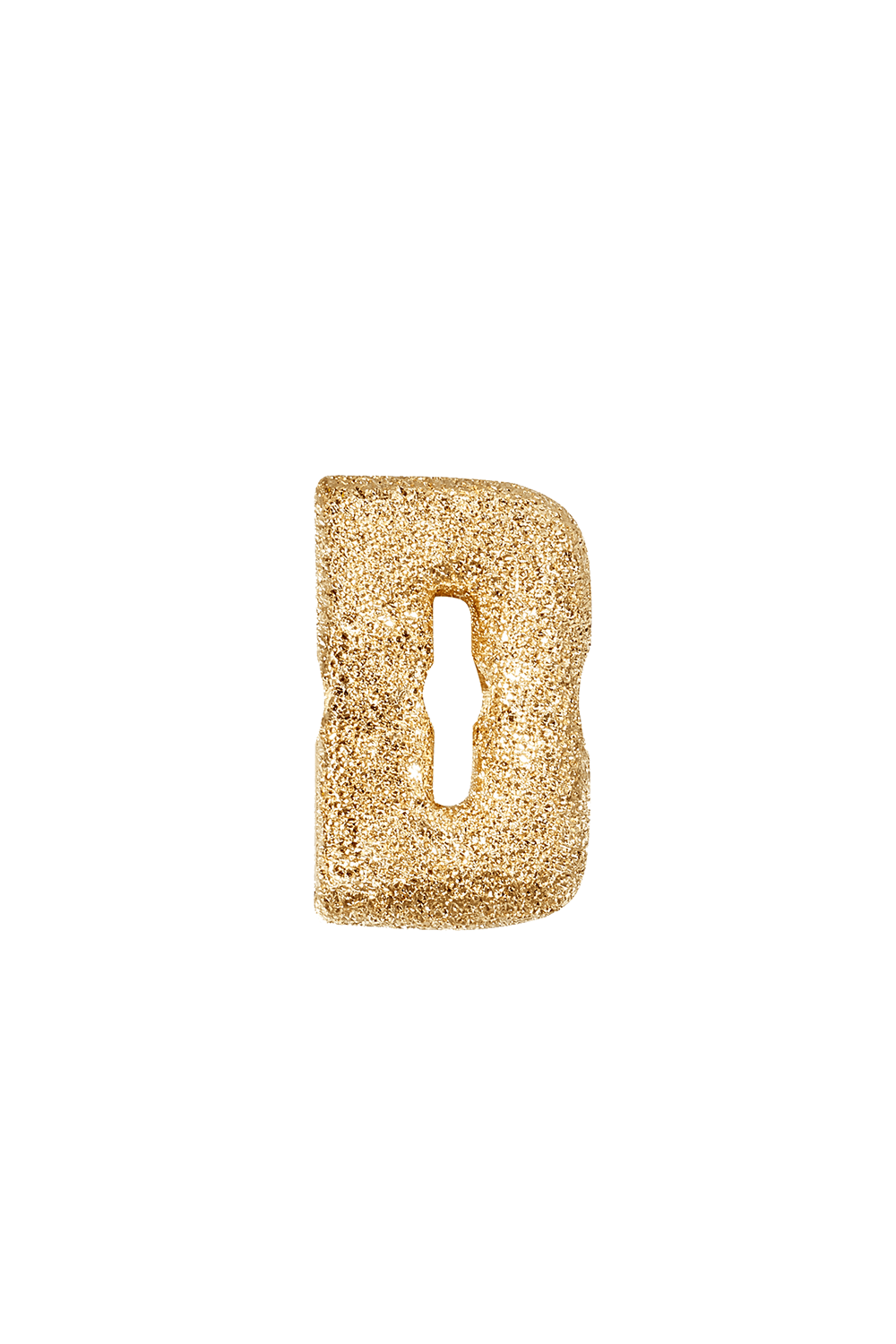CAROLINA BUCCI-Forte Florentine Finish Initial Letter Bead-YELLOW GOLD