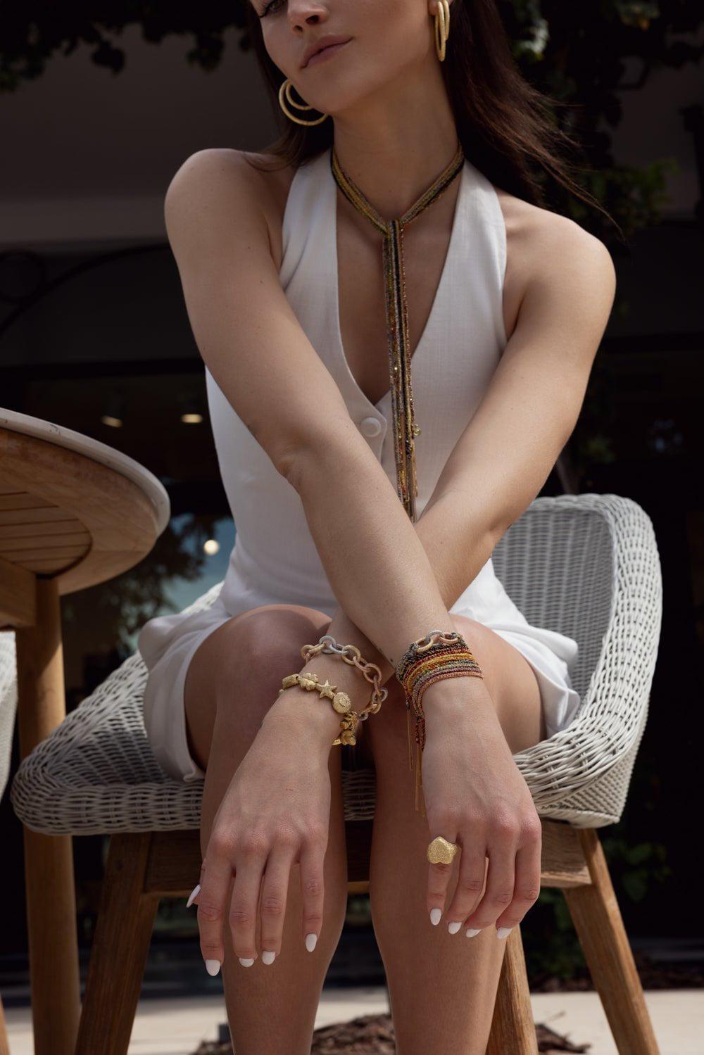 CAROLINA BUCCI-Forte Got Lucky Florentine Finish Ape Bead-YELLOW GOLD