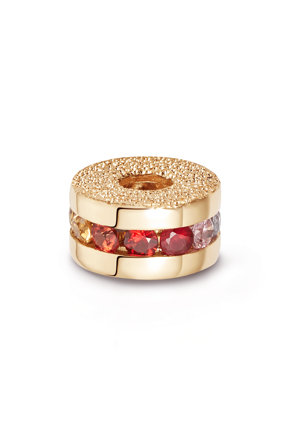 CAROLINA BUCCI-Precious Rainbow Sapphire Forte Bead-YELLOW GOLD