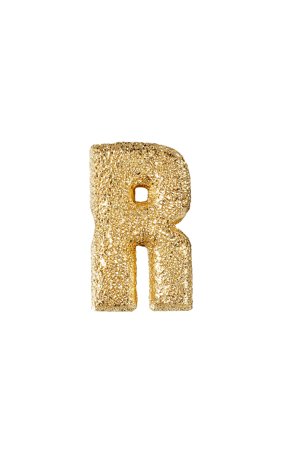 CAROLINA BUCCI-Forte Florentine Finish Initial Letter Bead-YELLOW GOLD