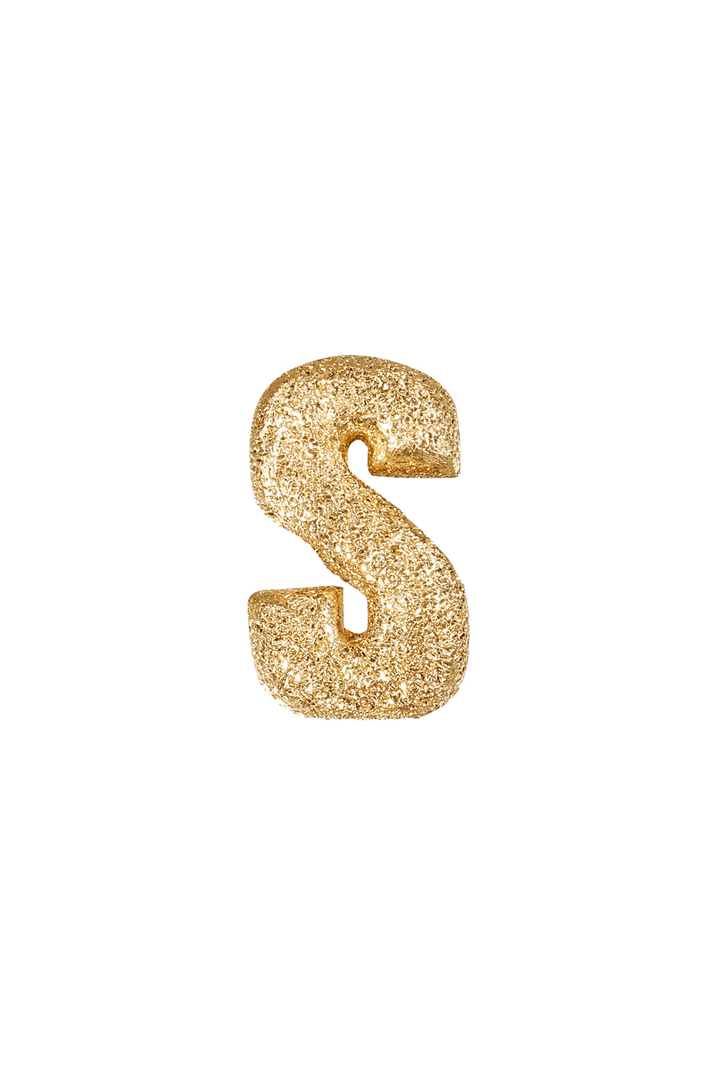 CAROLINA BUCCI-Forte Florentine Finish Initial Letter Bead-YELLOW GOLD