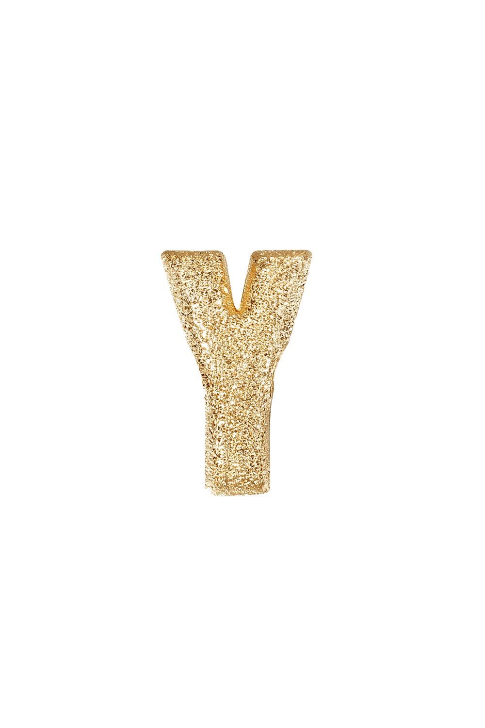 CAROLINA BUCCI-Forte Florentine Finish Initial Letter Bead-YELLOW GOLD
