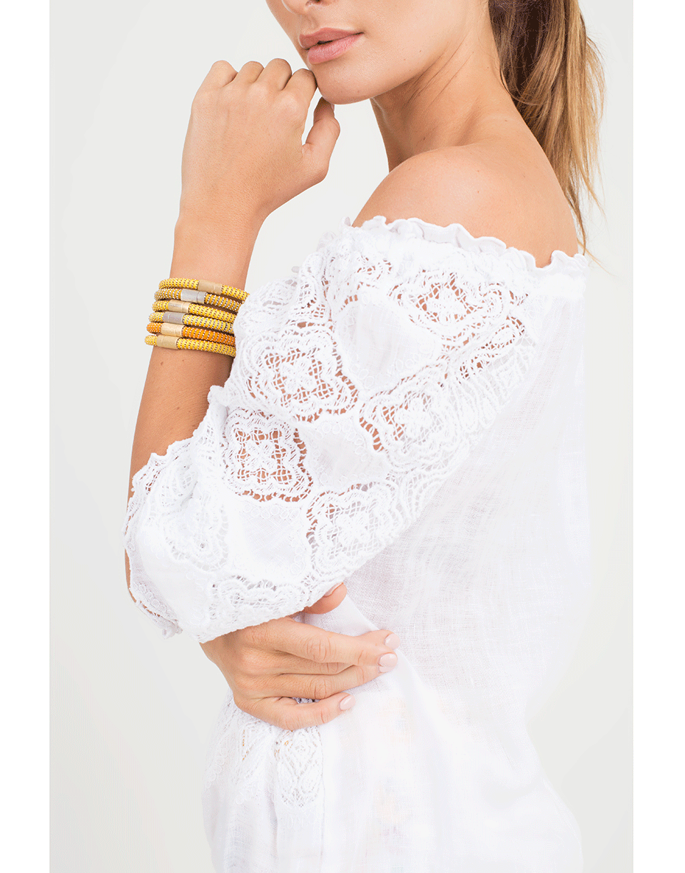 CAROLINA BUCCI-Caramel Twister Band Bracelet-CARAMEL