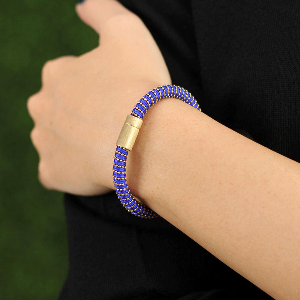 CAROLINA BUCCI-Cobalt Twister Band Bracelet-COBALT