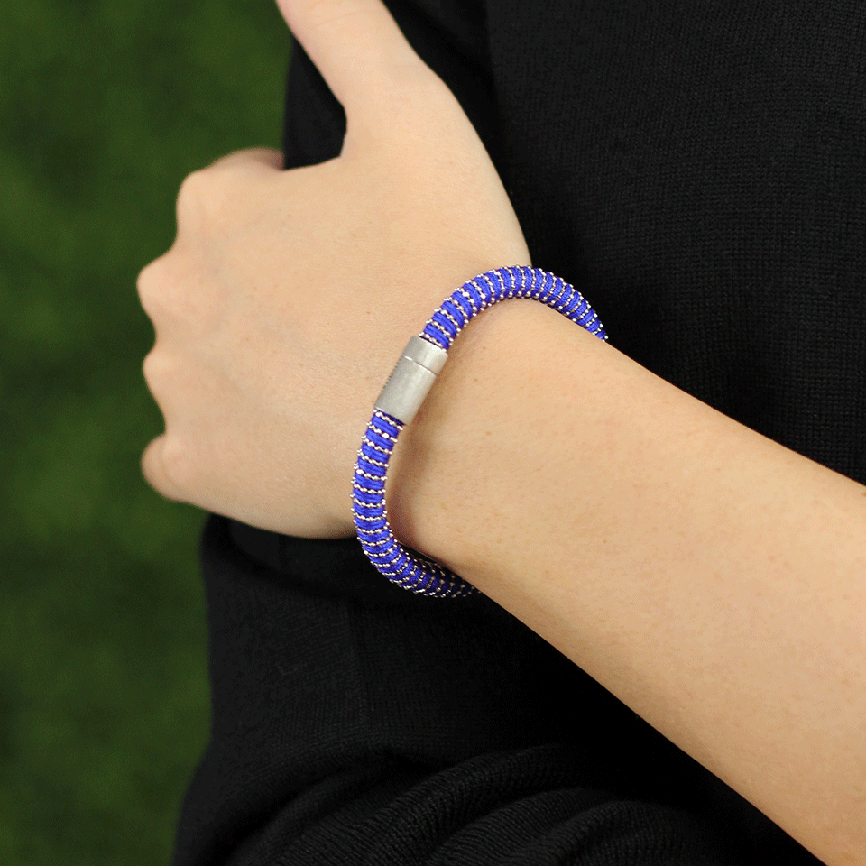 CAROLINA BUCCI-Cobalt Twister Band Bracelet-COBALT