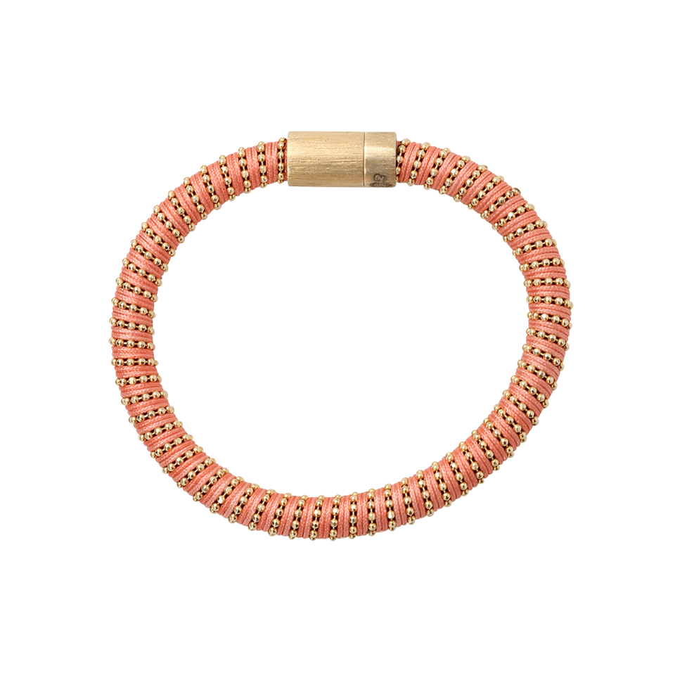 CAROLINA BUCCI-Coral Twister Band Bracelet-CORAL