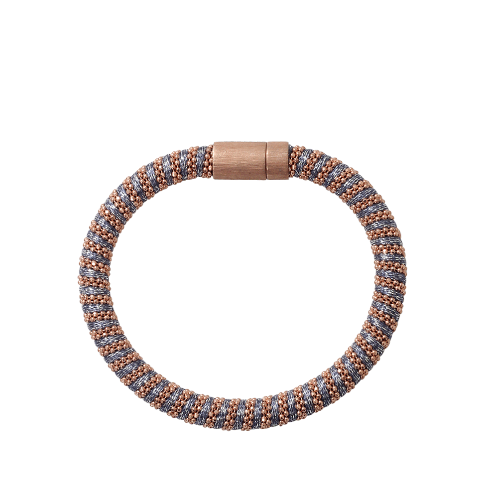CAROLINA BUCCI-Denim Sparkle Twister Band Bracelet-DENIM