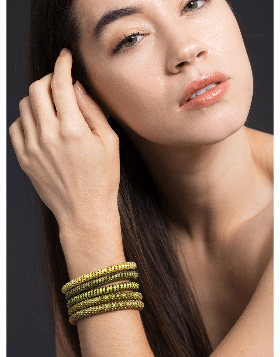 CAROLINA BUCCI-Light Green Twister Band Bracelet-LIGHTGRN