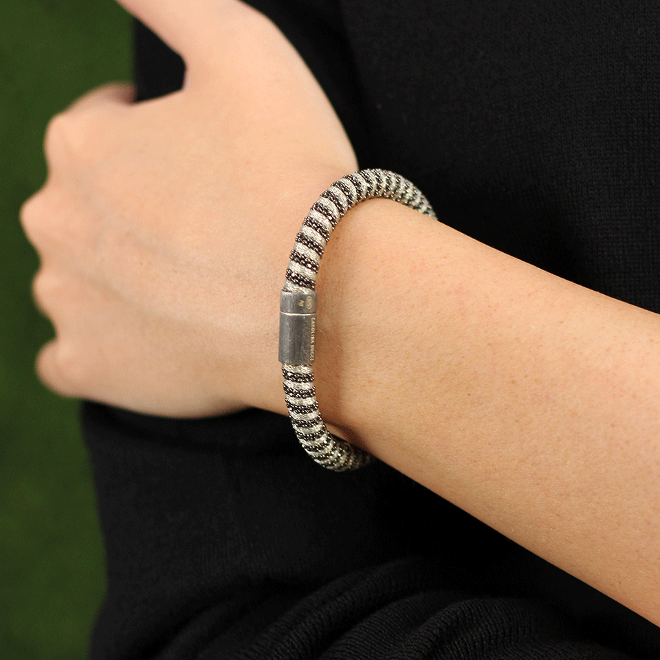 CAROLINA BUCCI-Opal Sparkle Twister Band Bracelet-OPAL
