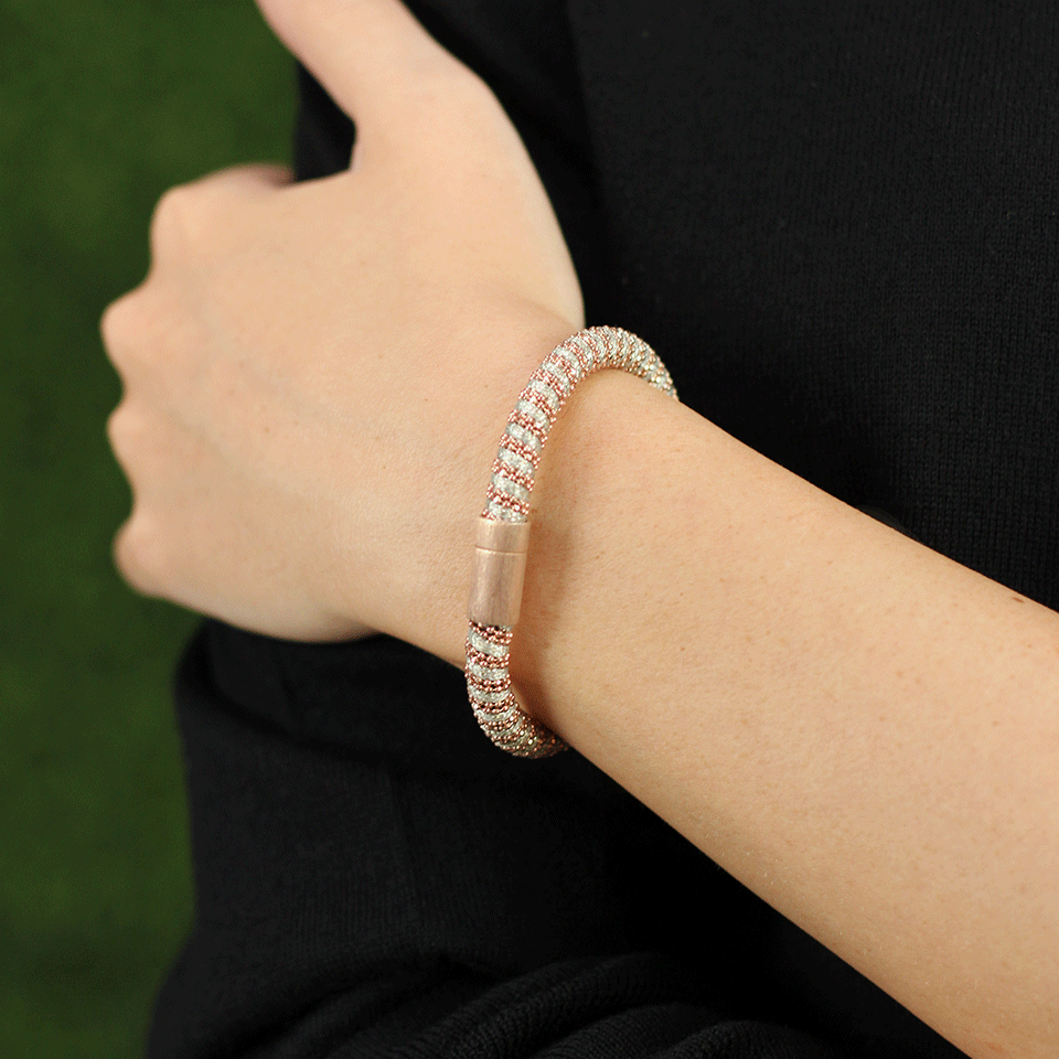 CAROLINA BUCCI-Opal Sparkle Twister Band Bracelet-OPAL