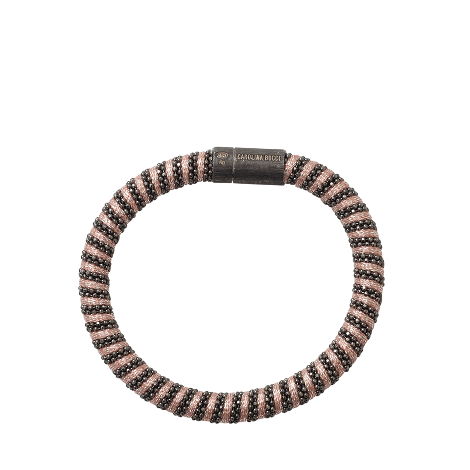 CAROLINA BUCCI-Rose Sparkle Twister Band Bracelet-ROSE