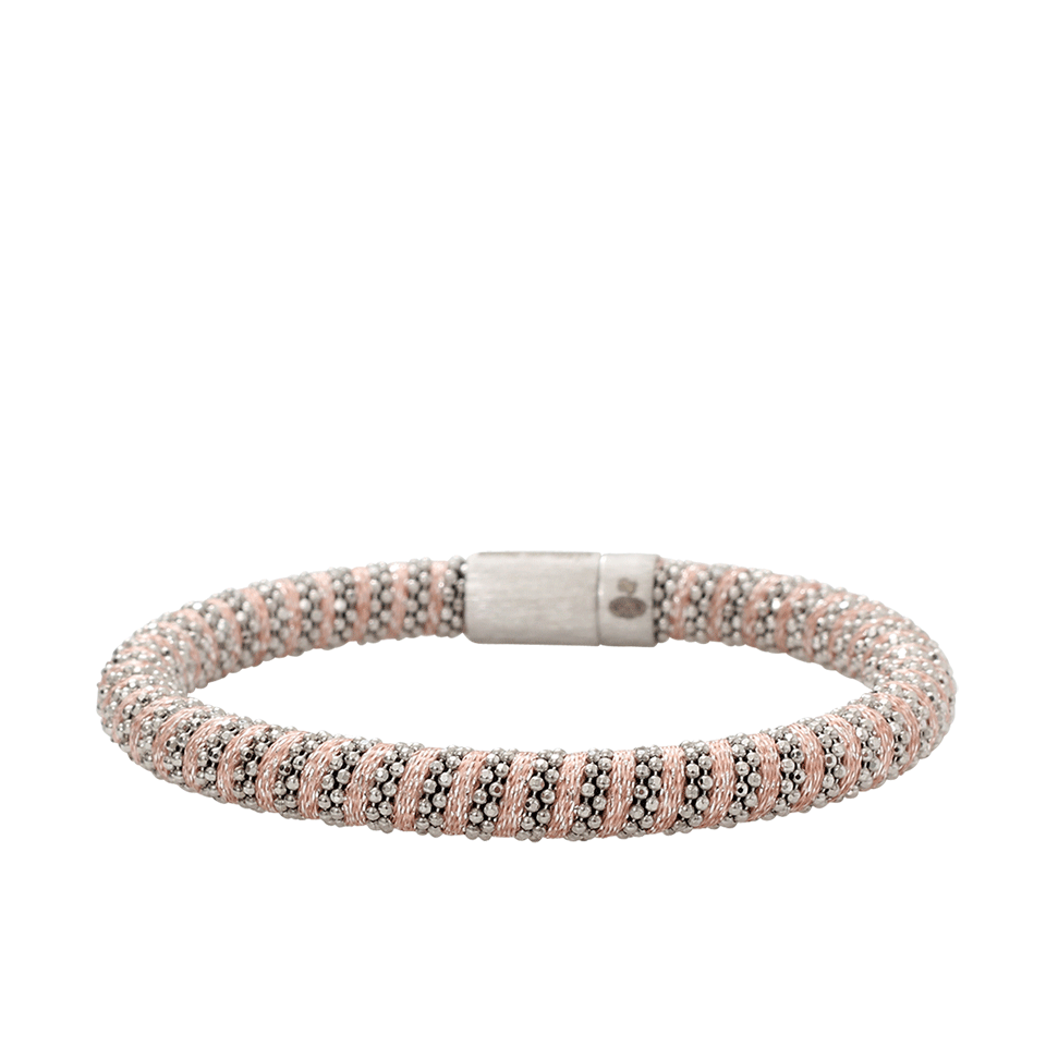 CAROLINA BUCCI-Rose Sparkle Twister Band Bracelet-ROSE