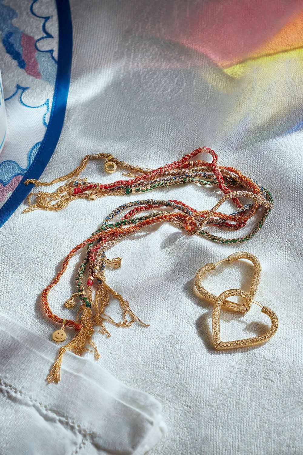 CAROLINA BUCCI-Lucky Strength Charm Bracelet-YELLOW GOLD