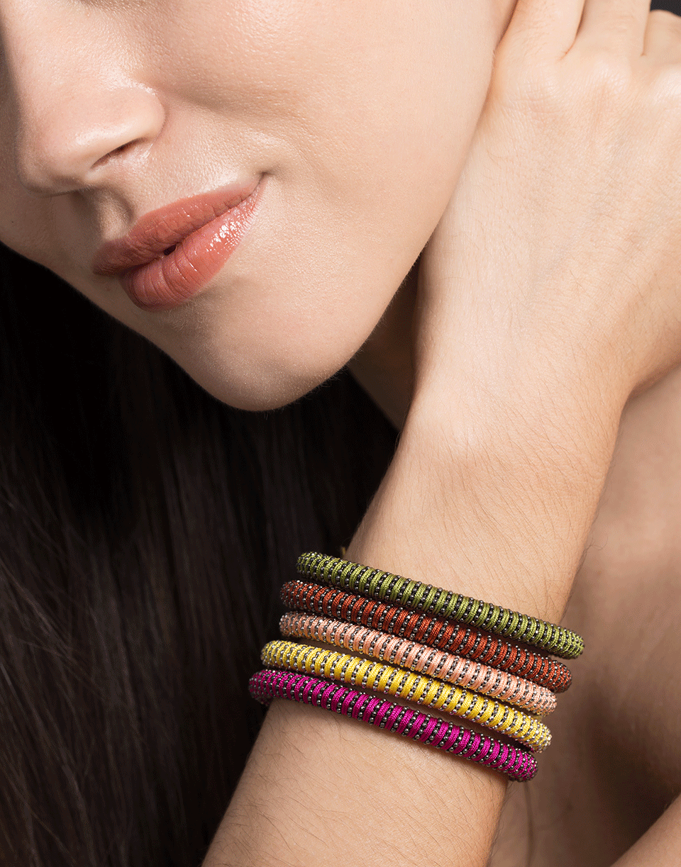 CAROLINA BUCCI-Yellow Twister Band Bracelet-YELLOW
