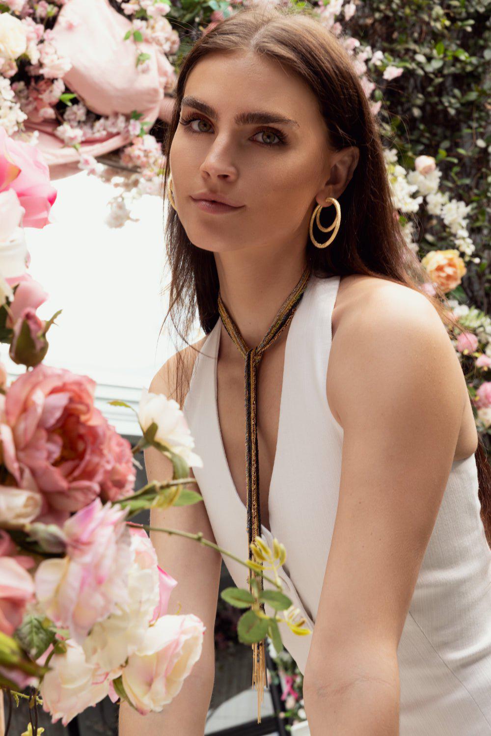  CAROLINA BUCCI-Florentine Finish Small Round Hoop Earrings- 