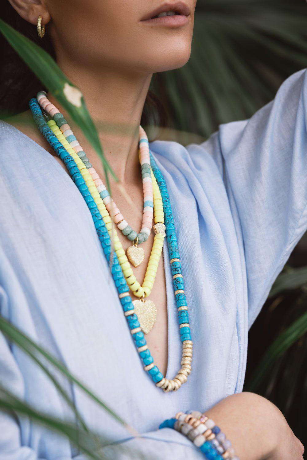CAROLINA BUCCI-Long Forte Beads Cord - Sun-
