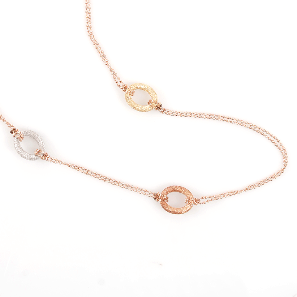 CAROLINA BUCCI-1885 Long Link Necklace-ROSE GOLD