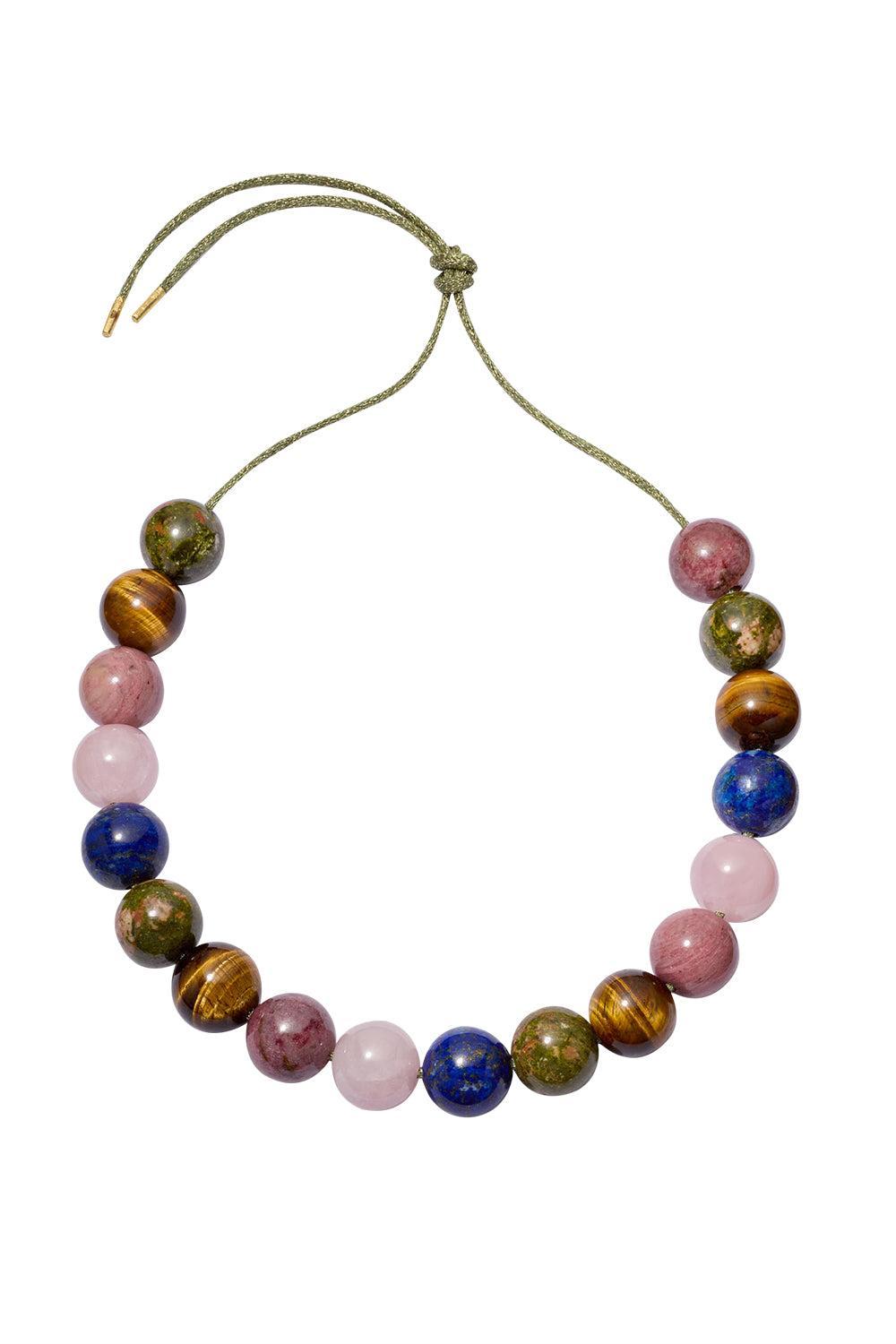 Alphabet City Downtown Necklace-YELLOW GOLD-JEWELRYFINE JEWELNECKLACE O-CAROLINA BUCCI