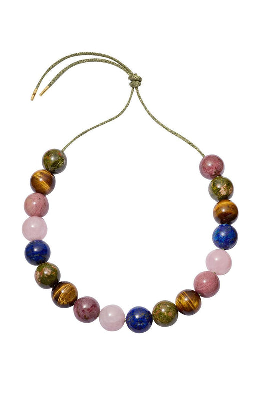 Alphabet City Downtown Necklace-YELLOW GOLD-JEWELRYFINE JEWELNECKLACE O-CAROLINA BUCCI