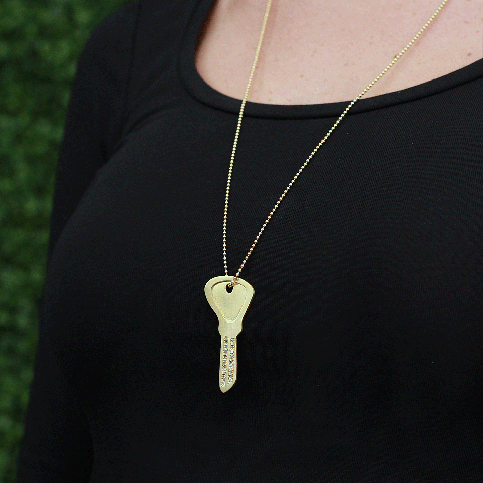 CAROLINA BUCCI-Looking Glass Smooth Ball Chain Necklace-YELLOW GOLD
