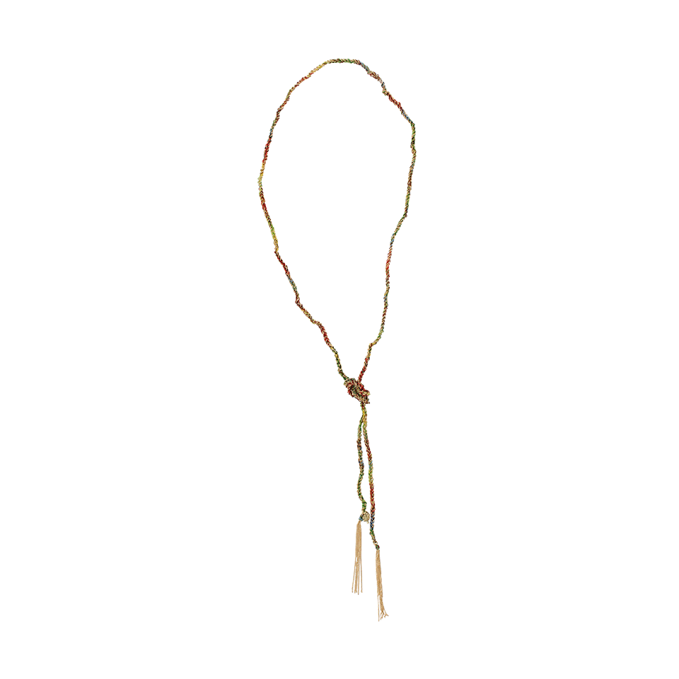 CAROLINA BUCCI-Lucky Gold Clover Charm Necklace-YELLOW GOLD