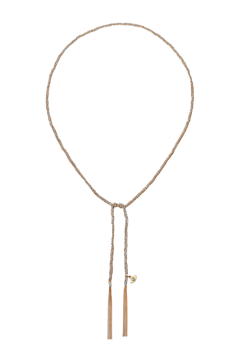 CAROLINA BUCCI-Lucky Protection Charm Necklace-YELLOW GOLD