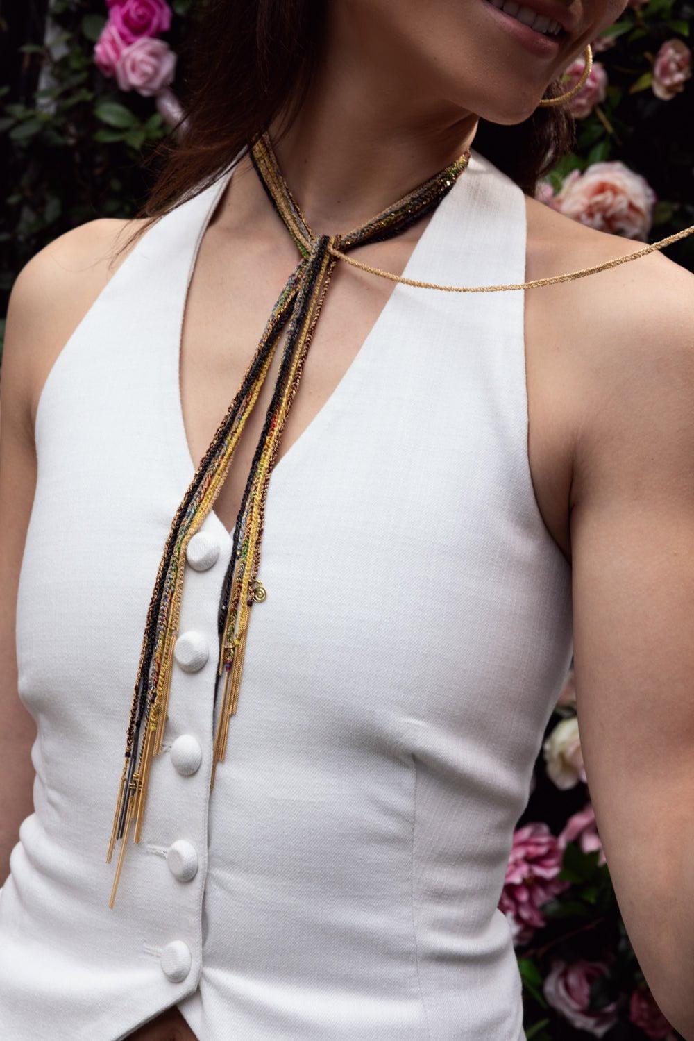 CAROLINA BUCCI-Super Lucky Necklace-YELLOW GOLD