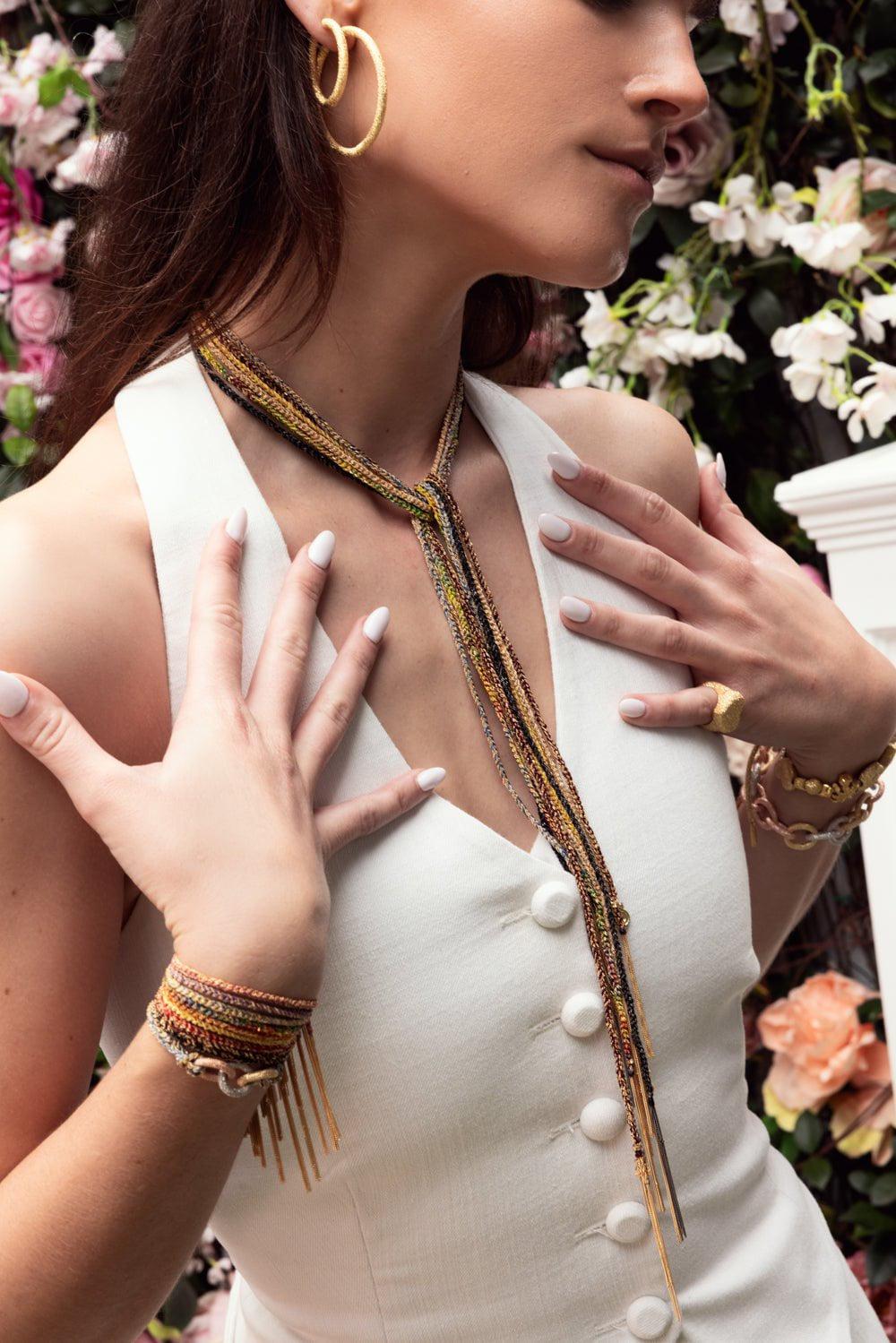CAROLINA BUCCI-Super Lucky Necklace-YELLOW GOLD