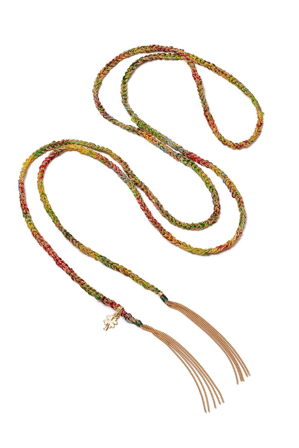CAROLINA BUCCI-Super Lucky Necklace-YELLOW GOLD