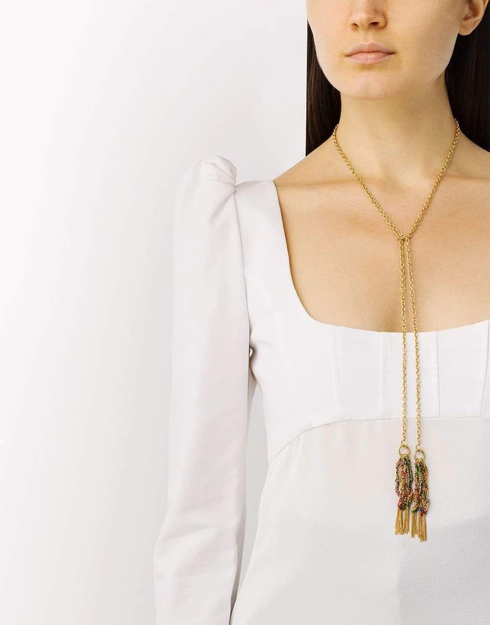 CAROLINA BUCCI-Lucky Chain Lariat-YGLD/MIX