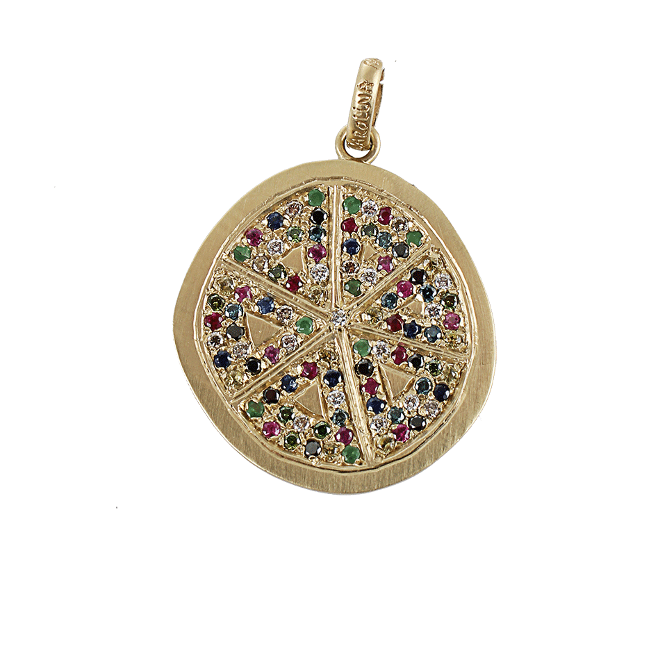 CAROLINA BUCCI-Tropicalia Mixed-Pave Lemon Pendant-YLLW/YG