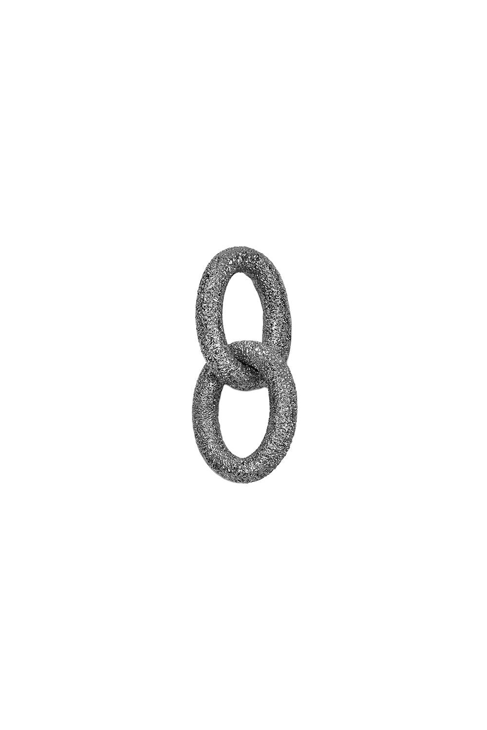 Florentine Finish Two Oval Links-BLACK GOLD-JEWELRYFINE JEWELPENDANT-CAROLINA BUCCI