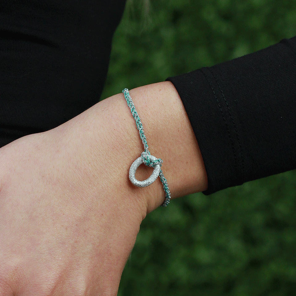 CAROLINA BUCCI-1855 One Sparkly Link-WHITE GOLD