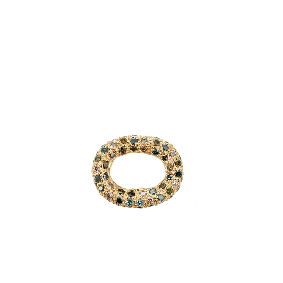 CAROLINA BUCCI-1885 Dusk Pave Diamond Link-YELLOW GOLD