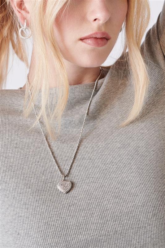 CAROLINA BUCCI-Diamond Pavé Small Cuore Pendant-YELLOW GOLD