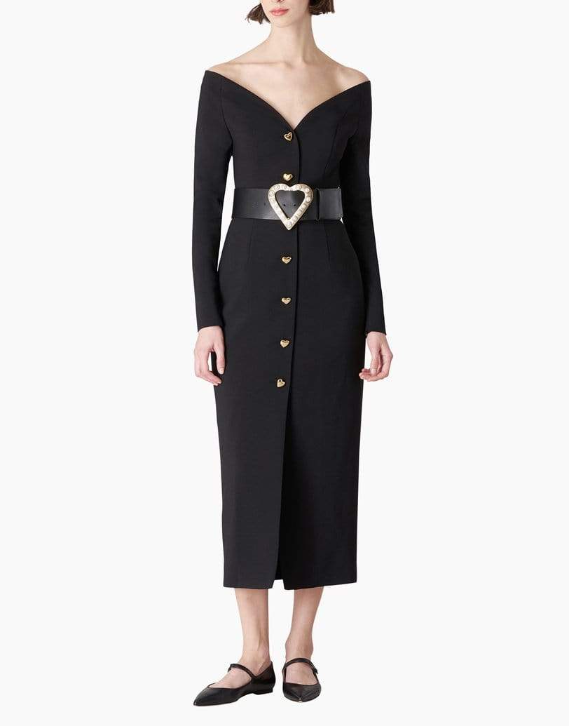 CAROLINA HERRERA-Wide Pearl Heart Belt-