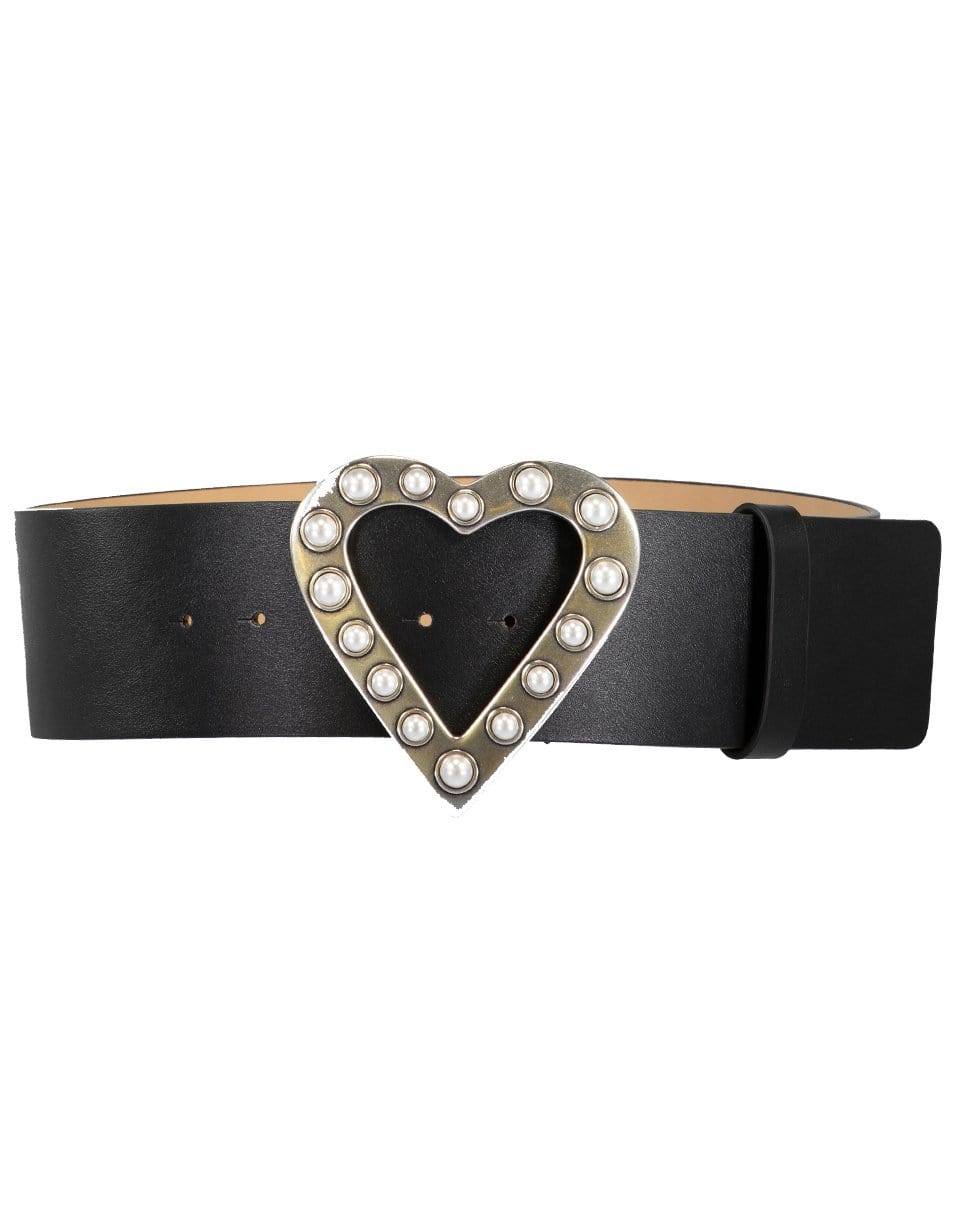 CAROLINA HERRERA-Wide Pearl Heart Belt-