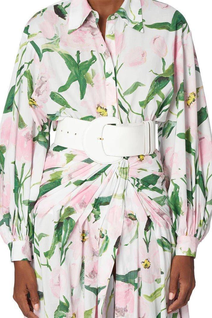 CAROLINA HERRERA-Demi Lune Belt - White-