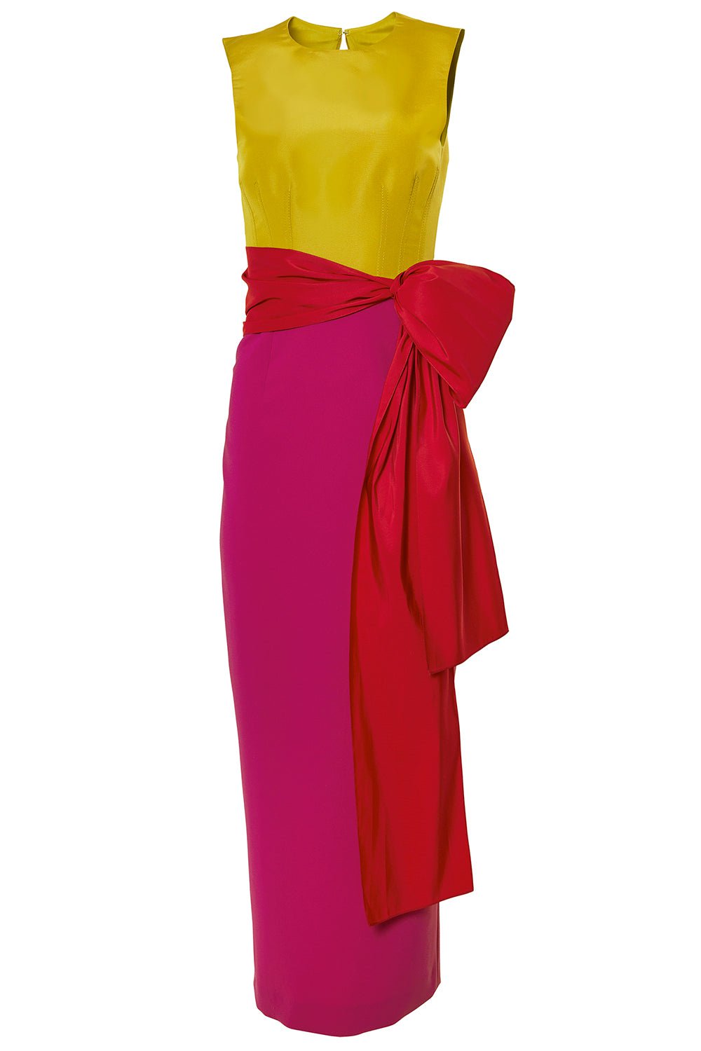 CAROLINA HERRERA-Sleeveless Column Dress-