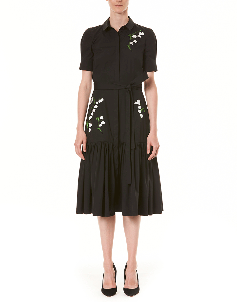 CAROLINA HERRERA-Embroidered Shirt Dress-