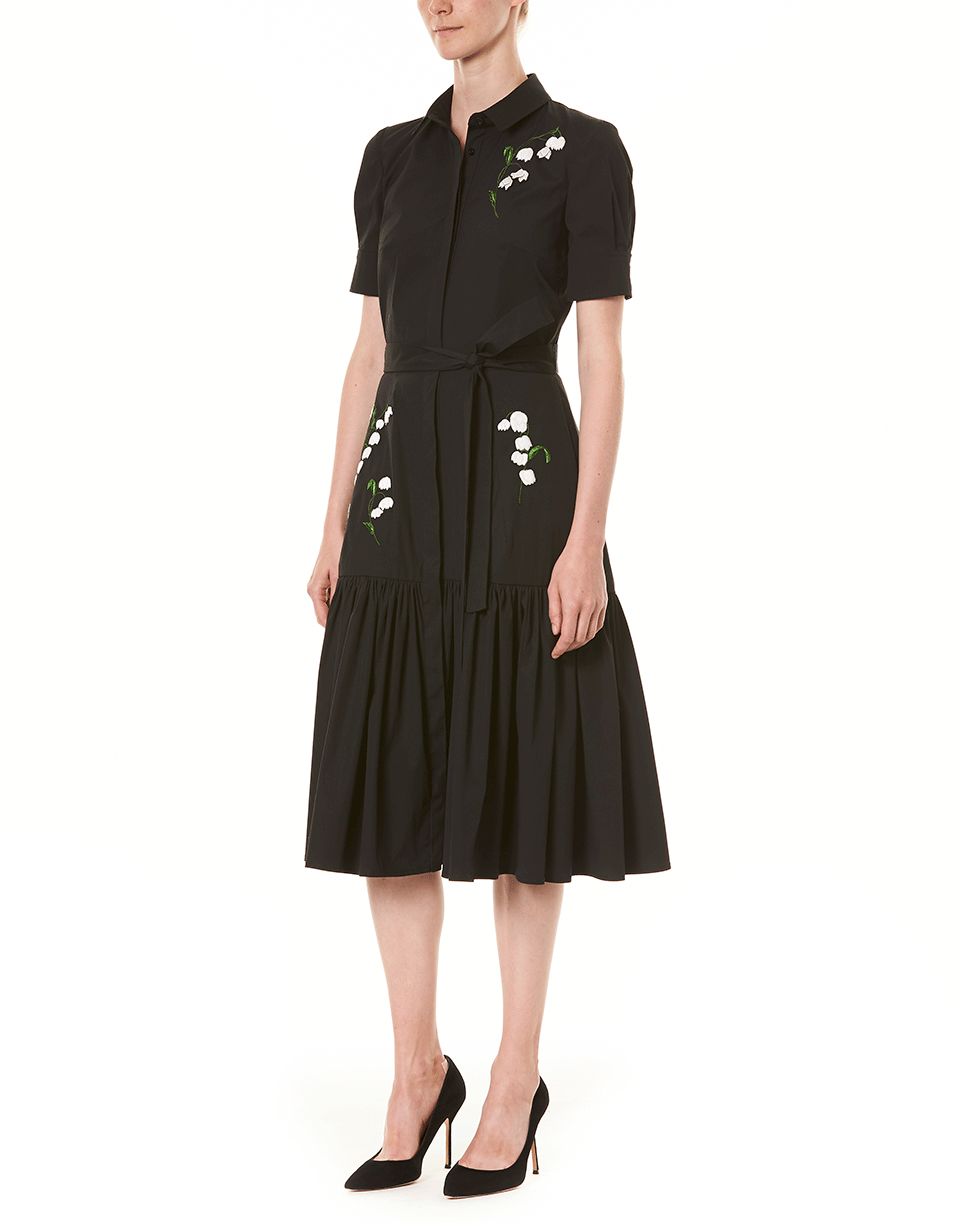 CAROLINA HERRERA-Embroidered Shirt Dress-