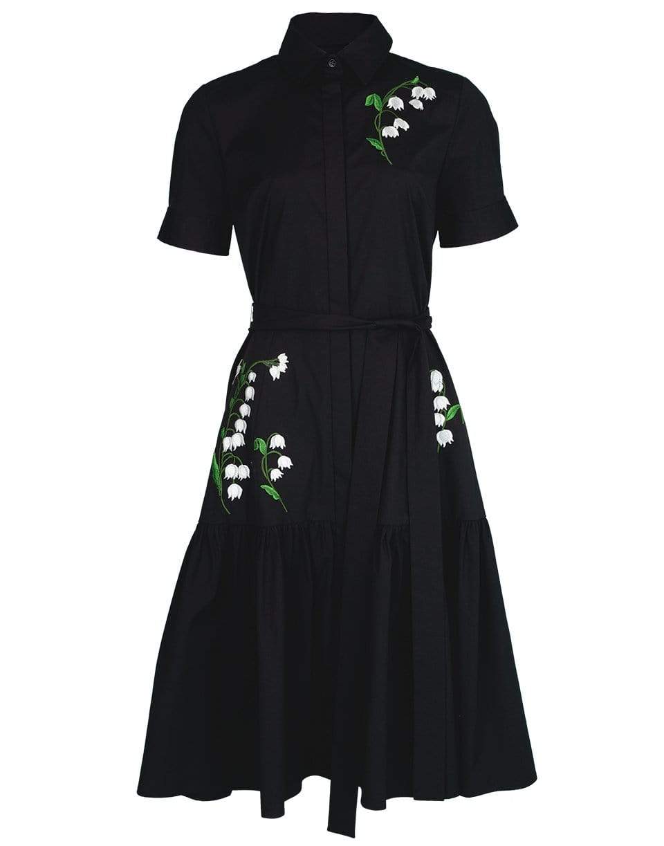 CAROLINA HERRERA-Embroidered Shirt Dress-