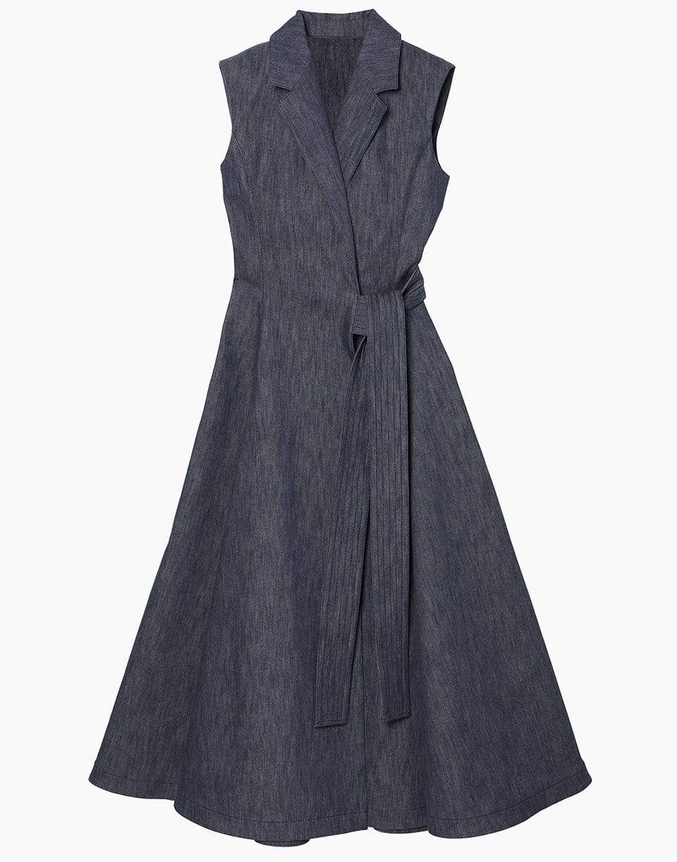 CAROLINA HERRERA-Sleeveless Denim Coat Dress-