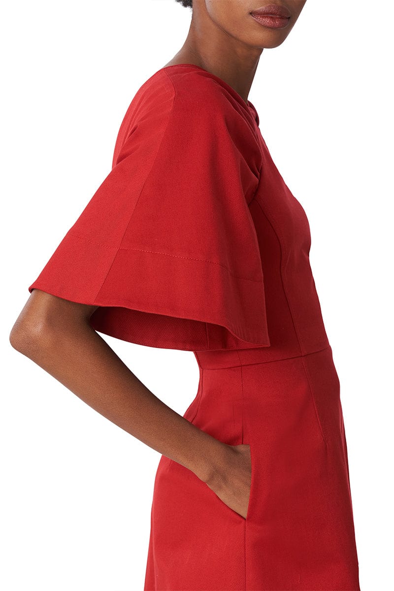 CAROLINA HERRERA-Raglan Sleeve Mini Dress-